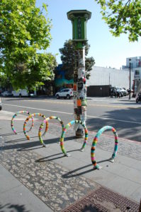 sanfranN 526 bicycle rack knitted